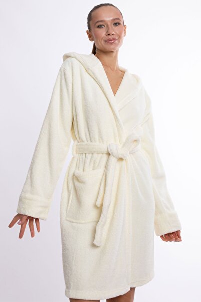 Dotamess Πολυτελές μπουρνούζι Welsoft με κουκούλα