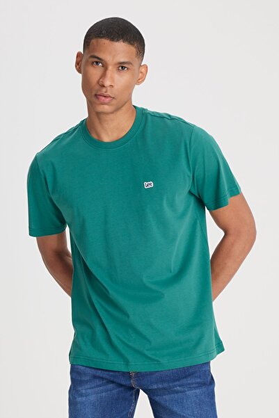 Lee Зелена горловина екіпажу 100 бавовна Regular Fit Tisort