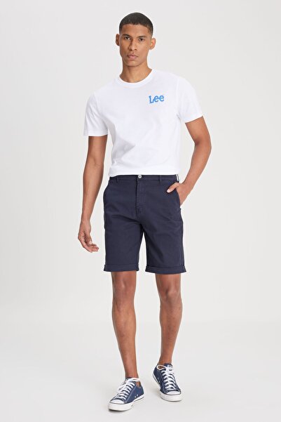 Lee Regular Fit Normal Kesim Normal Bel Lacivert Şort