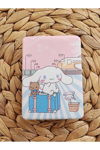 Rota Hediyelik Cinnamoroll Kuromi Dikdörtgen Cep Boy Makyaj Ayna Çocuk 1 Adet...