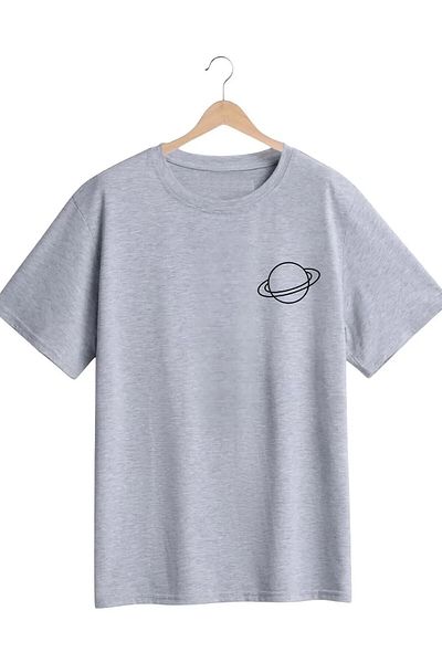 DAXİS Sportwear Company Tricou Saturn Colorat Copii - Imprimat, Tricou Crew Gate, Fete și Băieți