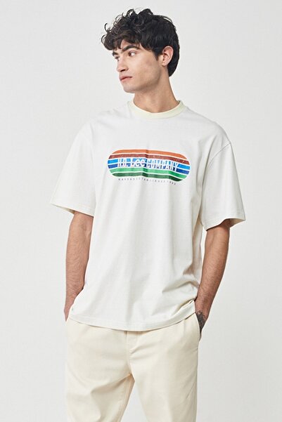 Lee Loose Fit Relaxed Fit 100% Cotton Crew Neck Light Gray T-Shirt