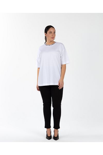 LUOKK Dory Large Size T-Shirt with Stone Collar