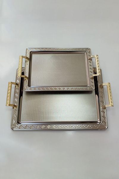 OMS 4019 نموذج 2 قطعة صينية طلاء مستطيلة