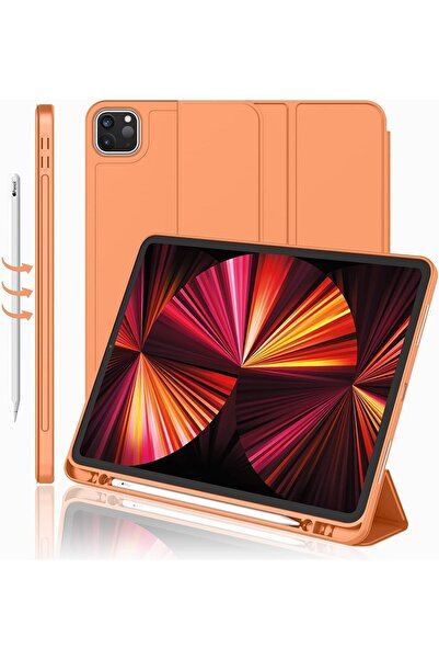 TEKNETSTORE Ipad Pro 12.9 Inç 5. Ve 6. Nesil 2021 / 2022 Uyumlu Kalem Bölmeli...