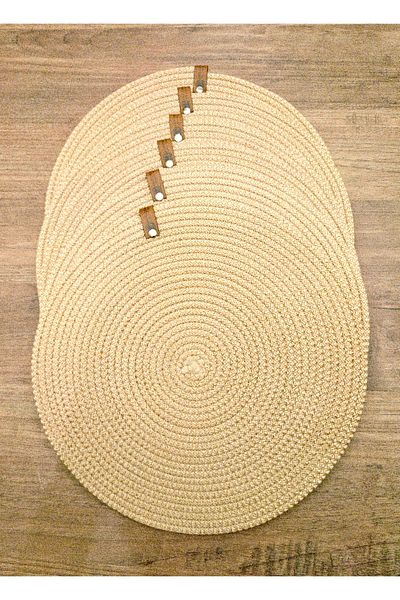 Antioch Art And Design 6 Pieces 33 Cm Flat Washable Presentation Plate - American Service