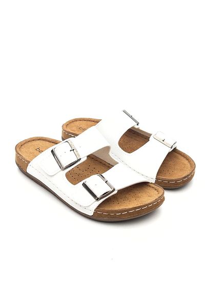 BENTO 41001 Papuci de zi cu zi confort pentru femei - Design cu cataramă dublă
