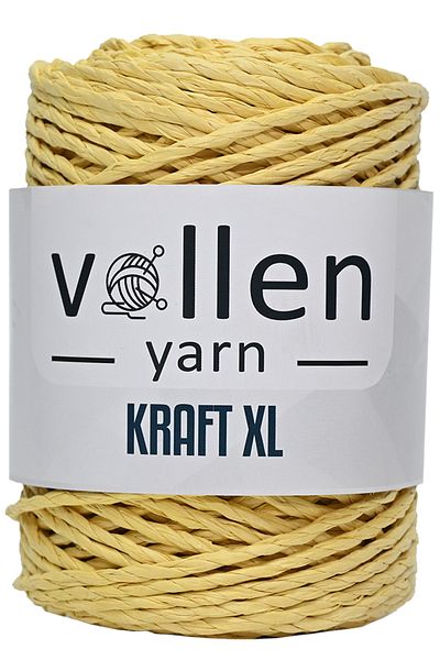 vollen yarn Twisted Paper Rope Rope, Paper Raffia Rope, Sewing Machine Rope, Straw Bag Rope, Straw Hat Rope 250gr, yellow