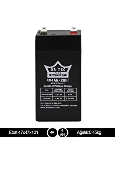 ORTEC 4v 4ah Bakımsız Kuru Akü Yeni Ürün