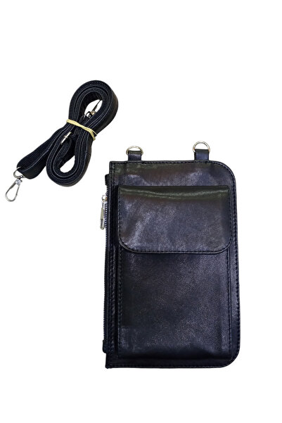 Martello Hakiki deri Kadın Telefon çapraz çanta