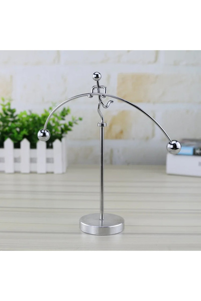 Tahtakale Dünyası Denge adam metal masa üstü hediyelik dekoratif çok şık bibl...