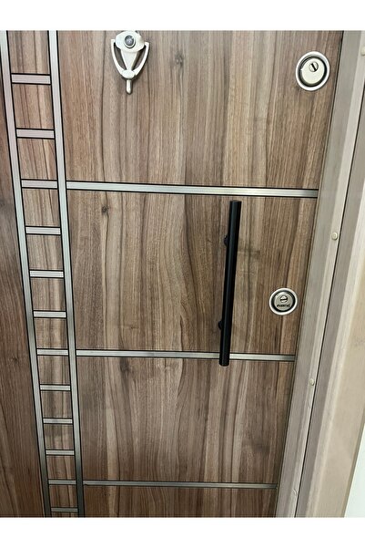 HOMDEP Çelik Kapı Çekme Tutma Kolu 30cm Siyah Ayarlanabilir Mekanizma