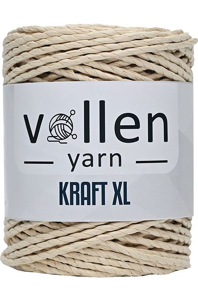 vollen yarn Σχοινί από χαρτί Twist, Σχοινί Raffia από χαρτί, Σχοινί για ραπτομηχανή, Σχοινί για ψάθινη τσάντα και καπέλο, 250 γρ., μπεζ