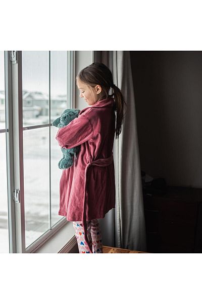 Antebies Pink Velvet Dressing Gown