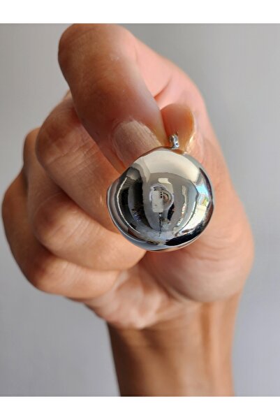 Eva Takı Silver Vintage Curved Chubby - Steel Earrings, Silver Color