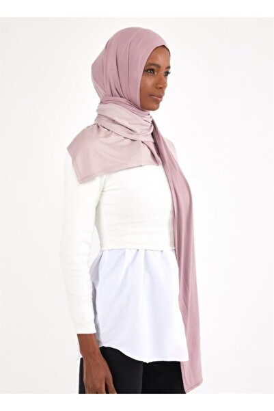 Differenza Two-Color Combed Cotton Shawl Lilac \ Lilies