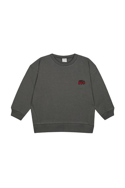 Antebies Fire Truck Embroidered Anthracite Futter Tracksuit Set.