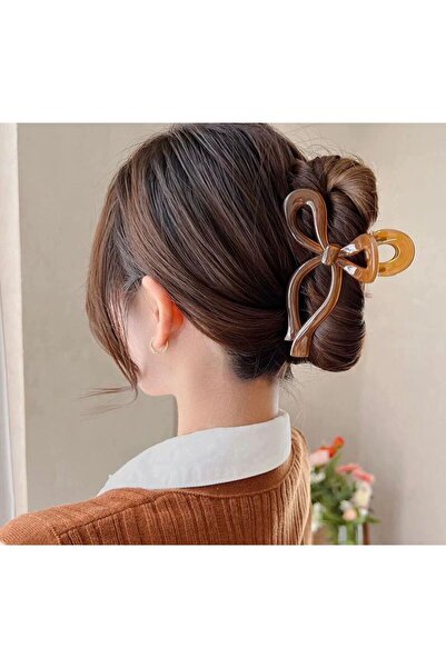 Monalisa Kadın Büyük Boy Transparan Ekay Fiyonk Toka (11Cm)