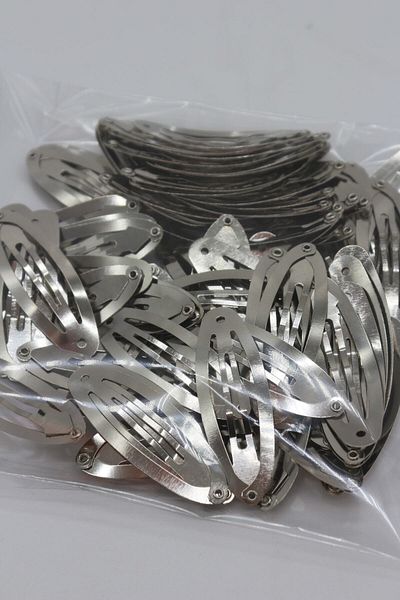 Hobimos 6 Cm Nickel Plated Snap Buckle Silver Color 50 Pieces Snap Buckle