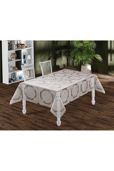 LİNDA MİA Lacy Franchise Tablecloth
