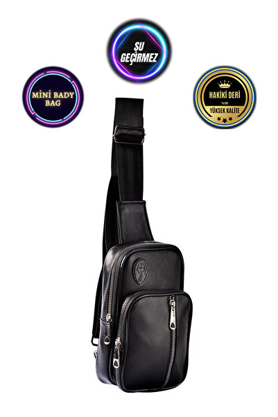 CüzCan Unisex Hakiki Deri Usb Çıkışlı Mini Çapraz Çanta