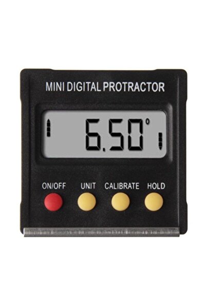 Alfa 360 Derece Mini Dijital Protraktor Mıknatıslı Eğim Açı Ölçer