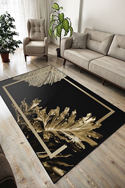 YTR HOME Dijital Baskı Yıkanabilir Kaymaz Taban Dekoratif Salon Mutfak Halısı...