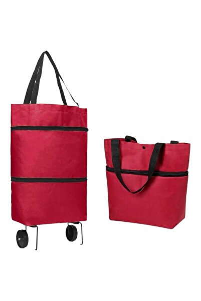 cereno KATLANIR TEKERLEKLİ ALIŞVERİŞ ÇANTASI