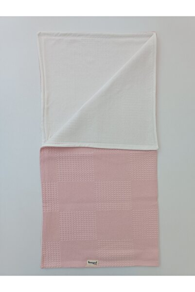 Tomuycuk 86x86cm Pink Baby Blanket for Boys and Girls - 100% Cotton, Natural Organic, Double Sided Sleeping Blanket