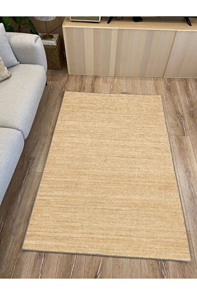 kilim home Mars 8745 Jüt Hasır Görünümlü Dekoratif Pamuk Dokuma Taban Halı