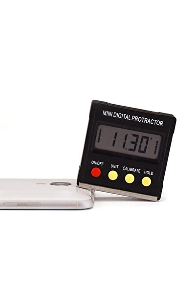 Alfa 360 Derece Mini Dijital Protraktor Mıknatıslı Eğim Açı Ölçer