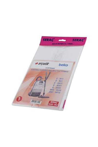 Güntem كيس مكنسة كهربائية للغبار من سيراتش Arcelik Beko رقم: 62