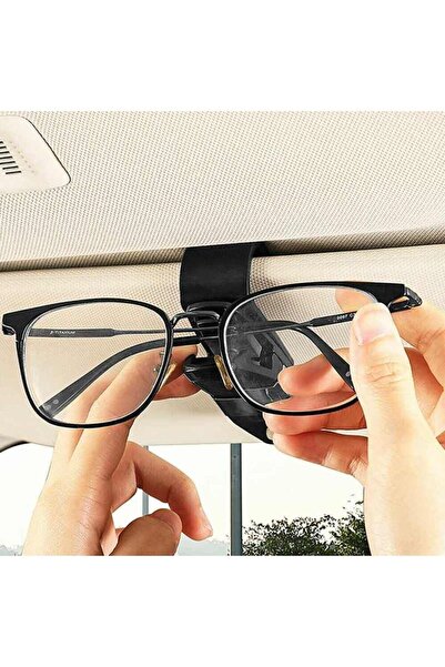 CONOCER Araba Araç Içi Iki Taraflı Güneş Gözlük Ve Kart Tutacağı Oto Araç Içi Klips Siyah Organizer