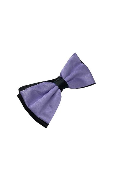 Brianze Black Lilac Satin - Bow Tie Cut