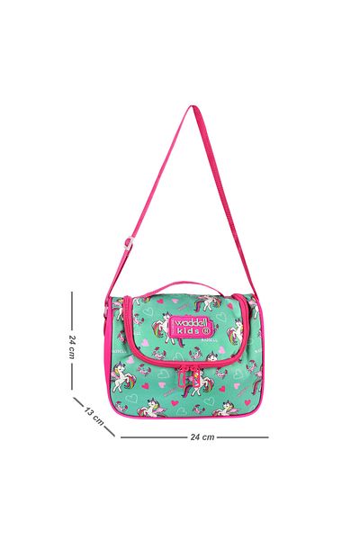 Waddell FuchSia Unicorn LicenSed - Kindergarten Backpack and Thermal Lunchbox