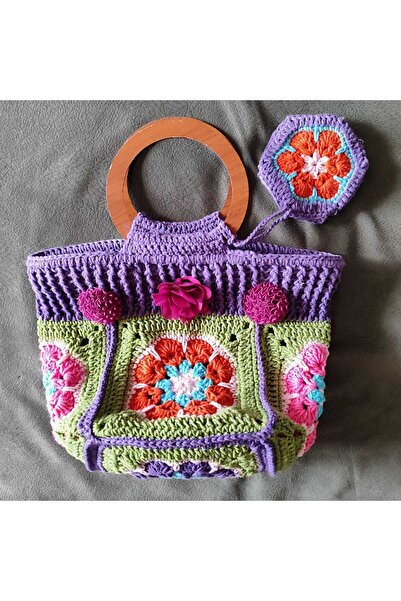 drt tasarım Kadın MAndala Motif Çanta Tote Bag DRT-BAG-0002