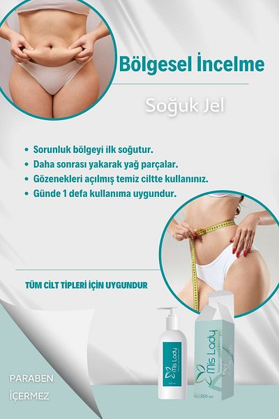 Mis Lady Regional Slimming, Stretch Mark, Cellulite, Cold Lipolysis 250 ml