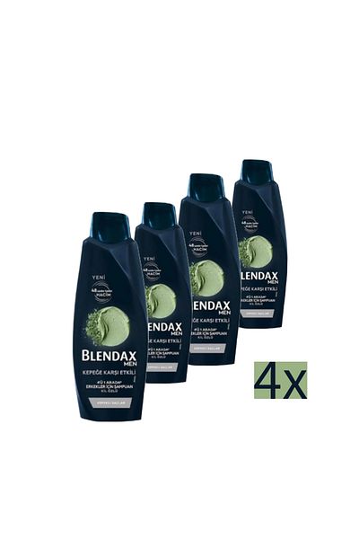 Blendax 500 Ml Clay Essence Shampoo - 4 X Pieces, Effective Against Dandruff