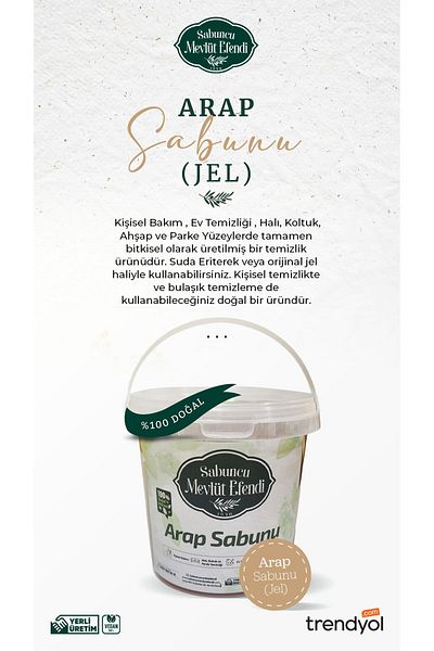 Sabuncu Mevlüt Efendi Arabian Soap 1 Kg (GEL)