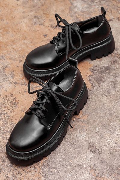 DRY WOOD Black Loafer - Women's Casual Shoes, Thick Sole