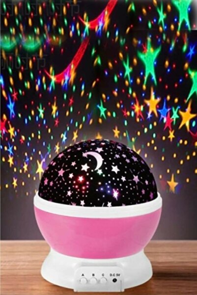 Tahtakale Dünyası gece lambası kendi kendine dönen renkli 8 modlu çocuk lamba...