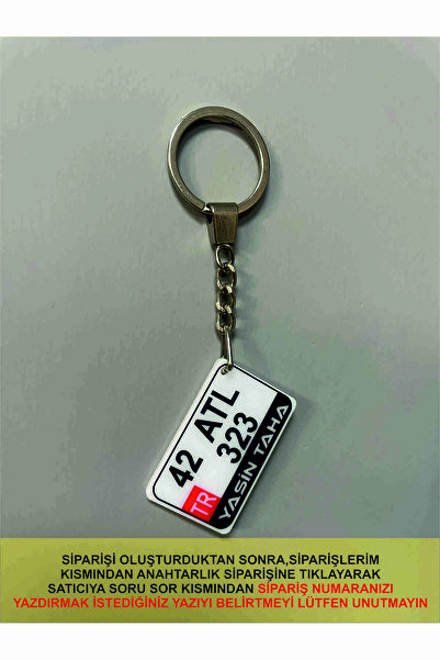 karbonsoft Kişiye Özel Pleksi Motorsiklet Plaka  Anahtarlık