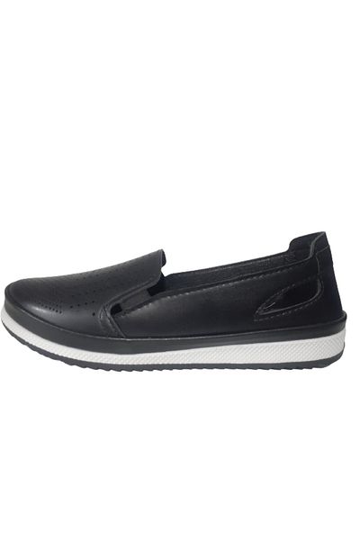 Ayzen Black Orthopedic Ballerinas - 4-point Perforated Daily Stylish Sole Ayznn65-081