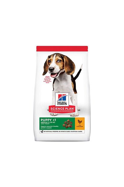 Hill's Science Plan Puppy Age Less Than 1 Medium 11-25kg Adult Weight Chicken Dog Food, 800g