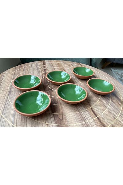 goffin Pottery Bowl Olive Bowl, Snack Bowl, Turkish Delight Bowl, Jam Bowl, Sauce Bowl, Colorful Glazed 6 Pieces