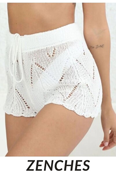ZENCHES Πλεκτό σορτς με δεμένη μέση