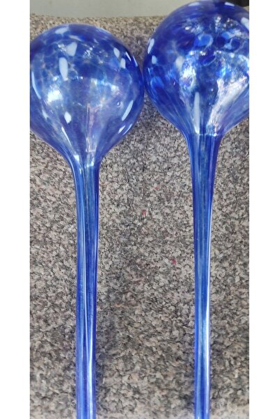 Ustası Antepte Üfleme Cam Saksıda Çiçek Sulama Aparatı Ikili