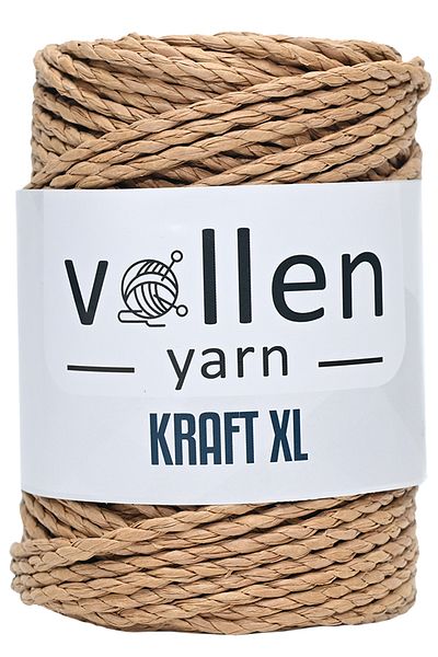 vollen yarn Σχοινί από χαρτί Twist, Σχοινί Raffia από χαρτί, Σχοινί για ραπτομηχανή, Σχοινί για ψάθινη τσάντα και καπέλο, 250 γρ., άχυρο