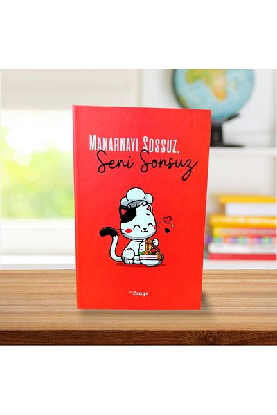 ÇİLEKHOMEAVM Red Colored Memory Book with Hard Cover - Daily Memory And AGenda so Not a Notebook
