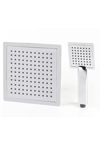 YUEN Duş Başlı Kireç Filtreli Noozle İnce Kare Tasarım Tazyikli ve Yağmurlama Duş keyfi